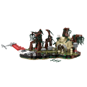 Funbuild MOC-19522 Dagobah oyna Set yıldız imparatorluk Hut geri Wars Wars batık x-kanat oyunu yapı tuğlaları blokları oyuncak - Product Image 3