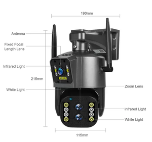 10X 4K gran oferta cámara de red wifi zoom óptico PTZ Sensor de seguimiento de movimiento cámara de seguridad de doble lente al aire libre - Product Image 5
