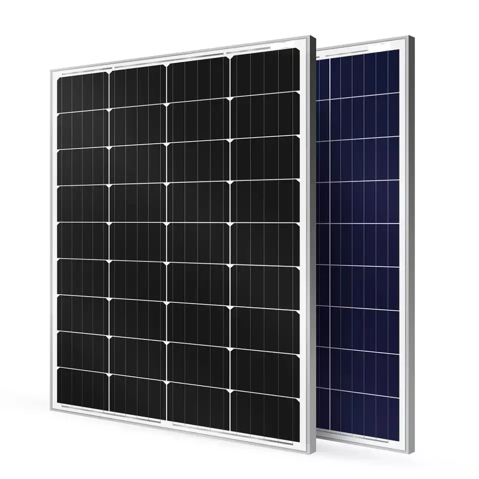 Panel surya Mono portabel berkemah, 12V 10w 20w 30w 40w 50W mikro kecil Mini Panel surya fotovoltaik modul PV Panel surya monokristalin