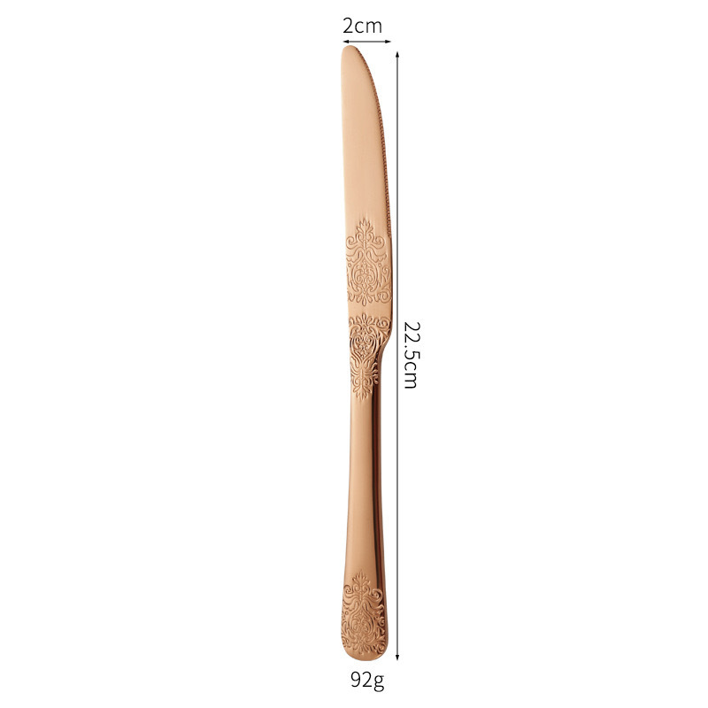 rose gold knife