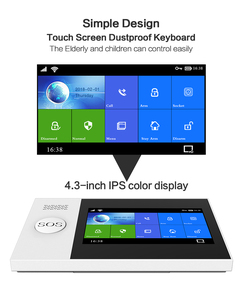 RSH-sistema de alarma inteligente Tuya, sistema antirrobo de seguridad con cable, inalámbrico, Wifi, Sensor de pantalla táctil, Gsm, para el hogar