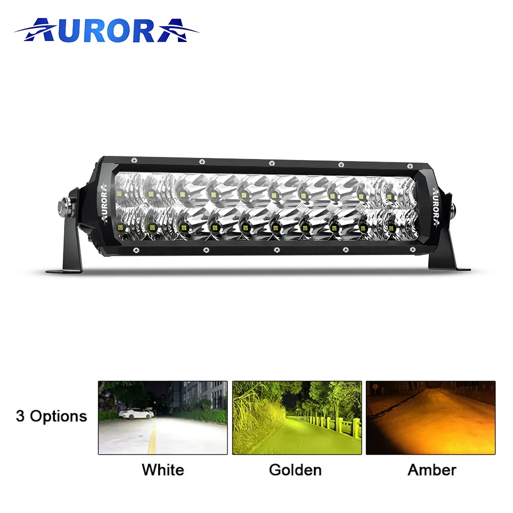 AURORA-Barra de luz LED para conducción todoterreno, diseño de EE. UU., superbrillante, 6d