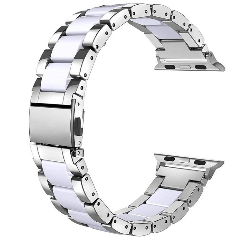 Silver+white Ceramic