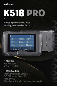 2024 recién llegado Lonsdor K518 PRO FCV versión todo en uno programador de llaves k518pro 5 + 5 serie de coches uso gratuito función completa