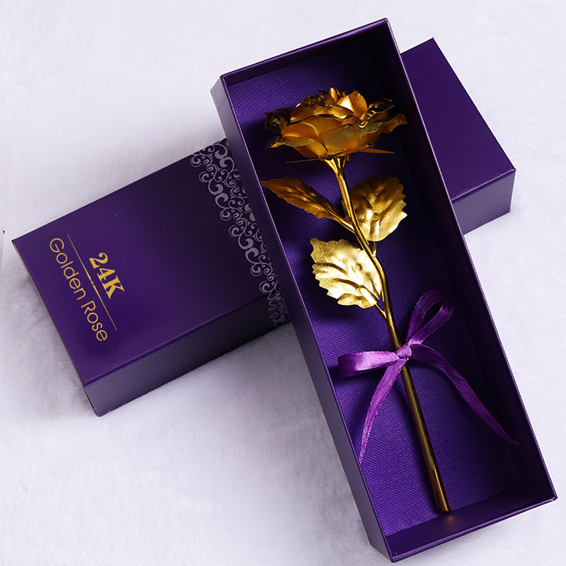 colorful Purple Box Gold