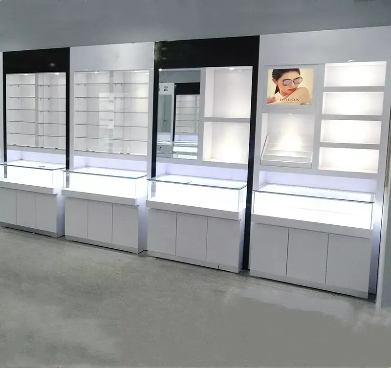 Loja de óculos personalizada, design de interiores para loja de móveis loja óptica decoração de design de interiores