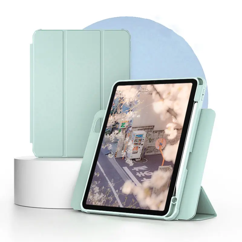 סיטונאי Folio Flip עור מפוצל מגנטי חזק קובץ מצורף עמיד הלם Tablet Case עבור ipad pro 11"