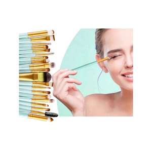 Professional Makeup <strong>Brush</strong> <strong>Kit</strong> <strong>20</strong> Pcs Randomly Sent <strong>Brushes</strong> for Cheeks &amp; Lips Handle Positioned for Professional Use - Product Image 4