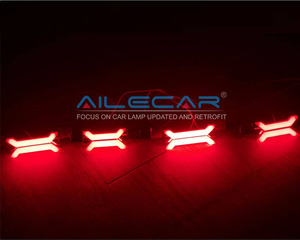 AILECAR LED X konsept far DRL X şekli LED melek göz mavi beyaz sarı kırmızı dört renk için opsiyonel - Product Image 2