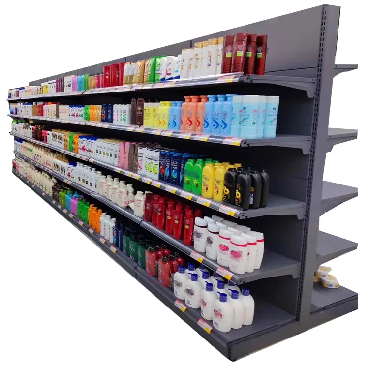 Guichang-estante para supermercado, estantería de Gonda, tiendas de comestibles usadas para venta, licor Gondla resistente
