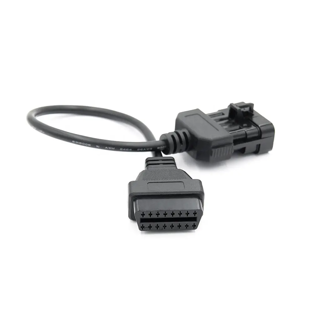 Cable de conector de 10 pines a obd, 2 y 16 pines para vauxhall y para opel old car Works en OPCOM