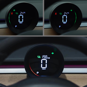 Topo de estrada instrumento de carro cluster retrofit, multimídia digital painel <span class=keywords><strong>lcd</strong></span> <span class=keywords><strong>display</strong></span> de alto-falante velocímetro para tesla modelo 3 y