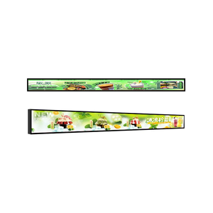 Reproductor de publicidad de promoción de bus de 15,4 pulgadas, barra estirada ultraancha, señalización Digital, pantalla LCD Android - Product Image 2