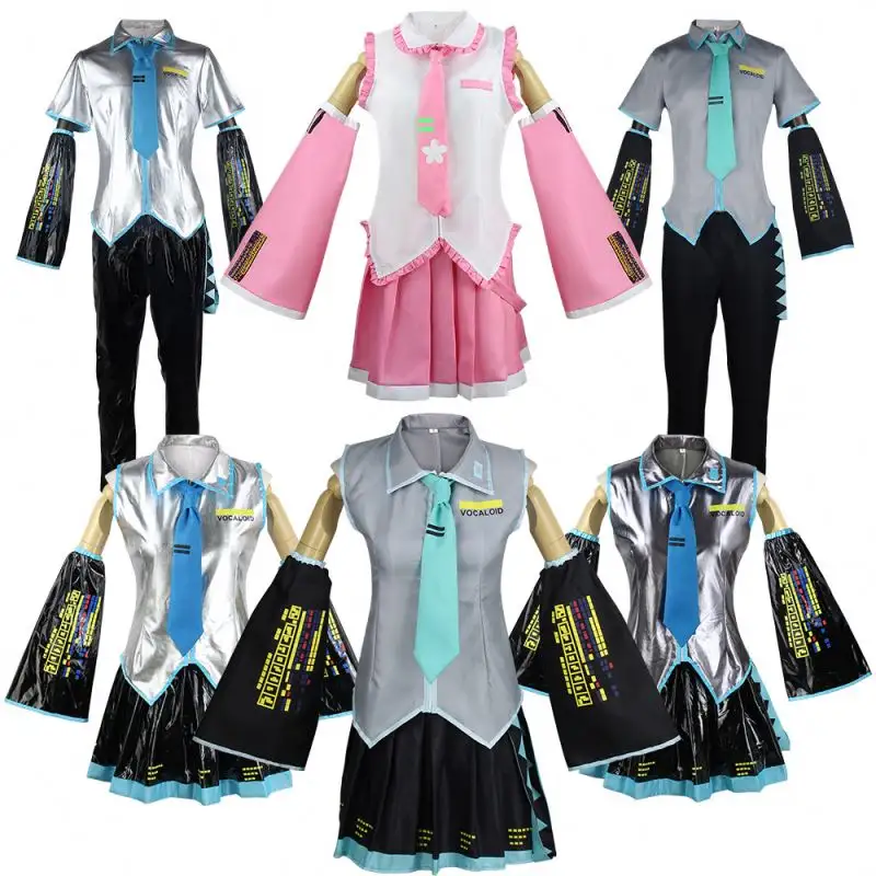 2024 Hatsune VOCALOID animación cossuit MIKU fórmula traje Hatsune Cosplay traje de actuación