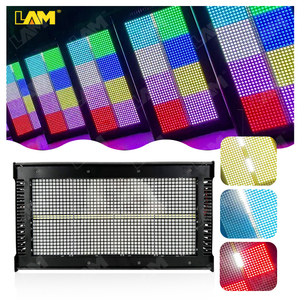 LAM 5050 LED çakarlı lamba RGB 3in1 renk olay disko flaş ışığı 8 Segment 960 adet 5050 sahne Strobe için Led matris ışık - Product Image 3