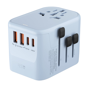 オールインワンワールドワイド国際ユニバーサル45WインバーターACタイプC急速充電Iphone AppleトラベルアダプターGan充電器 - Product Image 3