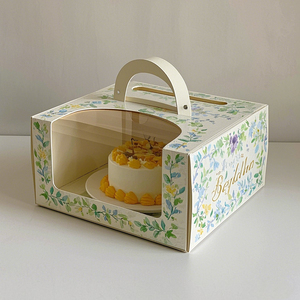 Scatole di carta per dolci portatili trasparenti in PVC rettangolari personalizzate in fabbrica e scatole regalo