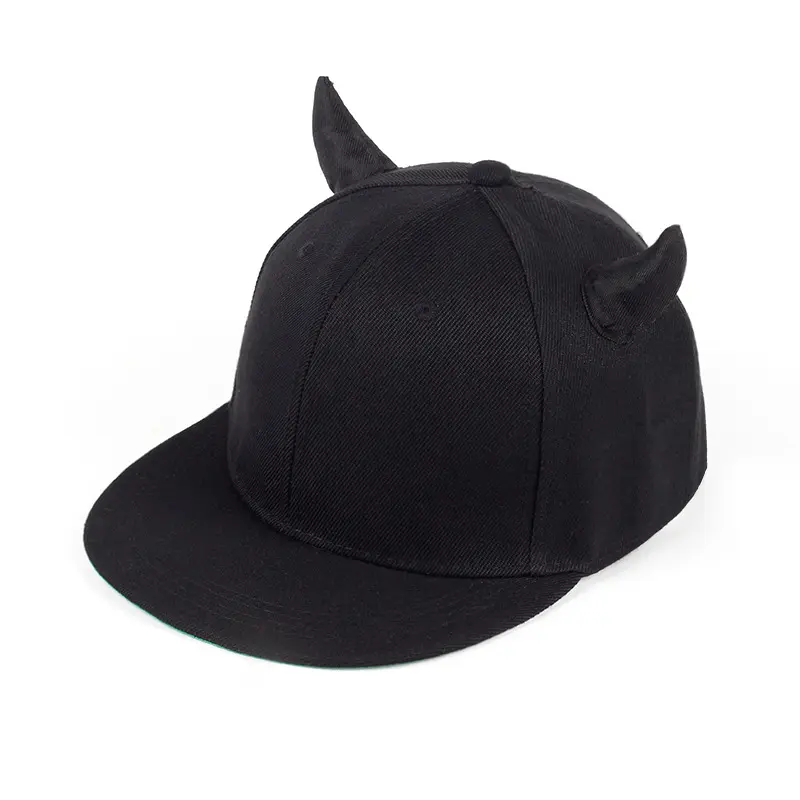Prezzo all'ingrosso berretto da Baseball nero da uomo in corno di bue Street Fashion Sunshine Hat con orecchie