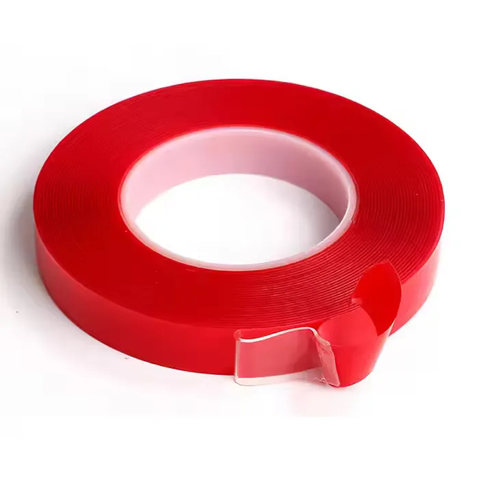 Double Sided Red Hot Melt Acrylic Foam Super Transparent Double-Sided Adhesive Tape