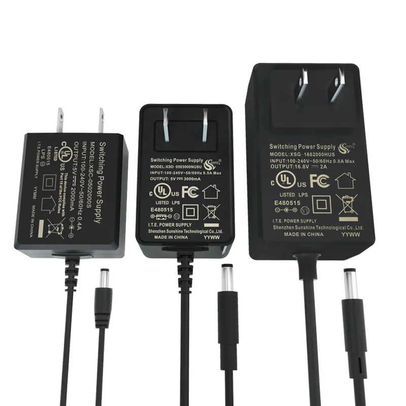 15W-60W AC/DC chuyển mạch cung cấp điện 36W 36V 1A 12V 3A 24V 1.5A chúng tôi cắm Power Adapter với DC kết nối cáp