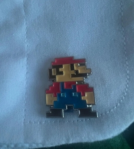 Mario 8 bit thiết kế Khuy măng sét Retro chơi game Phụ kiện Video Trò chơi Fan đồ trang sức cảm hứng món quà độc đáo cho game thủ phụ kiện phong cách - Product Image 3