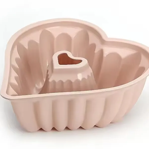 Professional Manufacture Factory Wholesale Silicone Cake Tool Heart Shape Baking Mold Silicone Muffin Mold