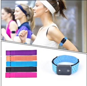 Running Elastic Arm Band Gym Correa de brazo de frecuencia cardíaca ajustable Correa de reloj Logotipo personalizado Correa de gancho y bucle - Product Image 1