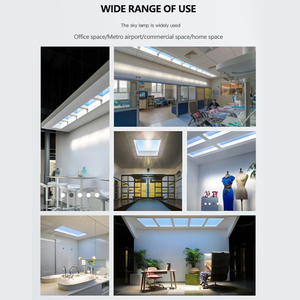 Smart Home Bedroom Artificial Skylight Led Ceiling Virtual Tuya Alexa <strong>System</strong> <strong>Embedded</strong> square Blue Sky Light - Product Image 5