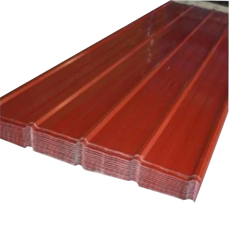 Consegna veloce Ppgi tegole in acciaio ondulato tetto in lamiera di cartone ondulato rivestito di colore