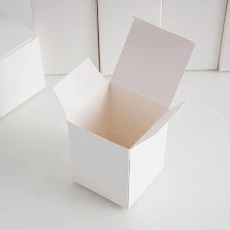 Customized Beverage Packaging Small White Box Packaging,Plain White Paper Box,White Cardboard Cosmetic Box