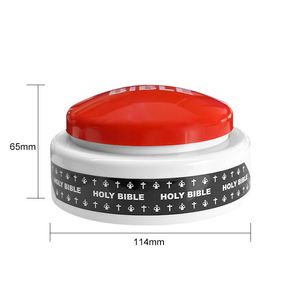 <strong>Talking</strong> and Repeat Sound <strong>Button</strong> <strong>Customize</strong> 114mm Dia Loud Speak <strong>Button</strong> With Bible Content or Other Content Voice <strong>Button</strong> - Product Image 2