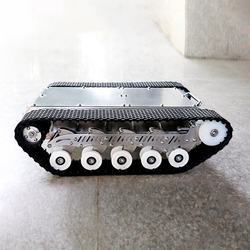 Fernbedienung Arduino gesteuertes intelligentes Minitank-Chassis zu verkaufen Batterie Gummi-Fernbedienungsmodell