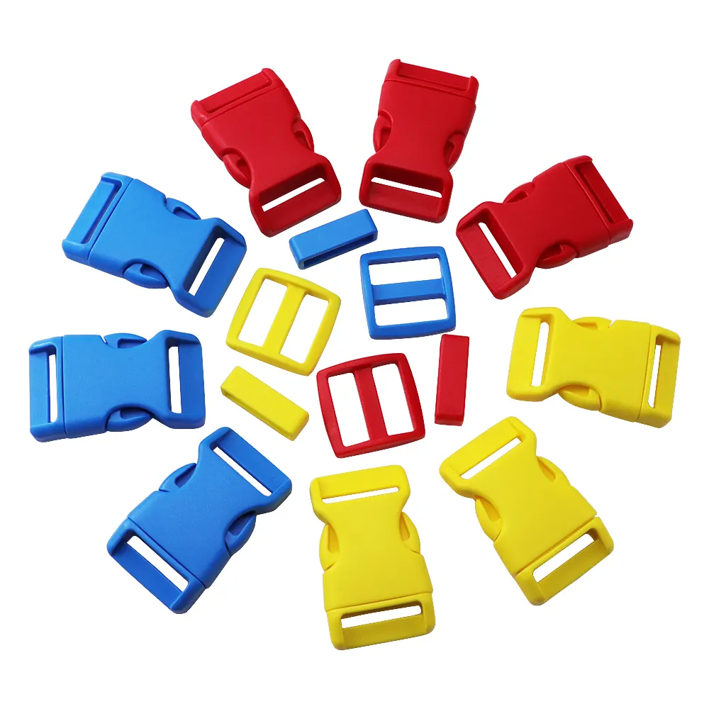 Hebilla de Liberación lateral de plástico de varios colores personalizada, piezas y accesorios de bolsas de alta calidad, fabricantes al por mayor