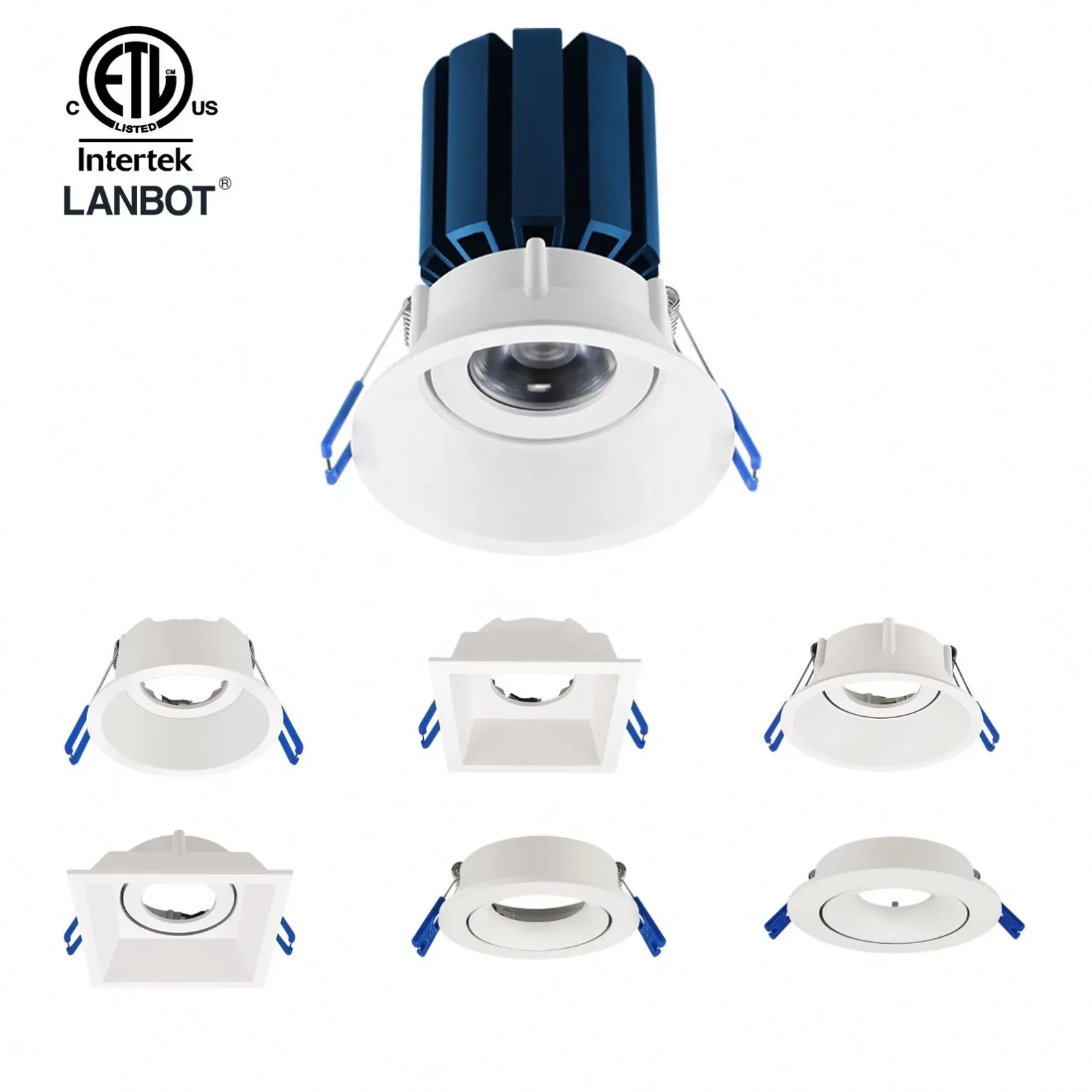 Alta Qualidade COB LED Retrofit Guarnição 6 Polegada Recesso Downlight Handybrite Spotlight