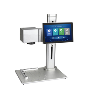 Small Desktop Fiber Laser Marking Machine Engraving Metal Plastic for Stainless Steel Aluminum Copper AI Graphic Format