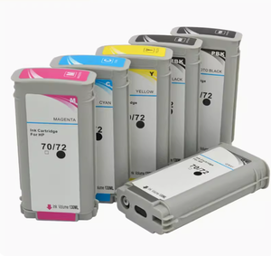 MaiGe Compatible with <strong>HP</strong> 72 Full Set Ink Cartridge 6 Colors 130ml for Use in DesignJet T1100 T1120