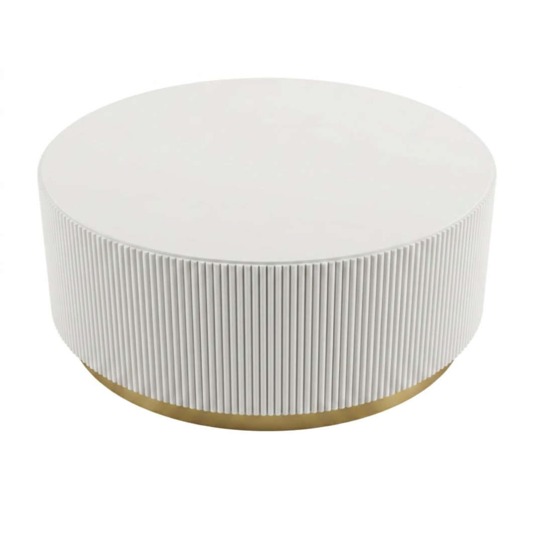 Matte White + Gold