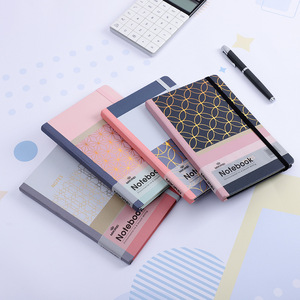 Cuadernos de 96 hojas de línea horizontal A5 de tapa dura, cuaderno de cuenta de mano, libro de ejercicios para estudiantes y niñas, transfronterizo