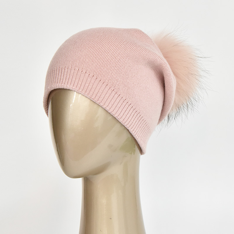 Pink with Pink Pom