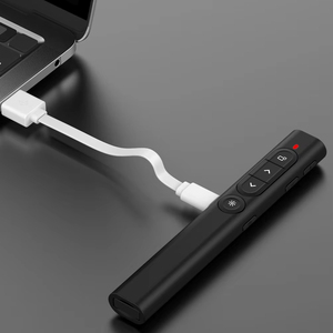 2.4 GHz presentatore Wireless con puntatori rossi penna USB RF telecomando puntatore ricaricabile