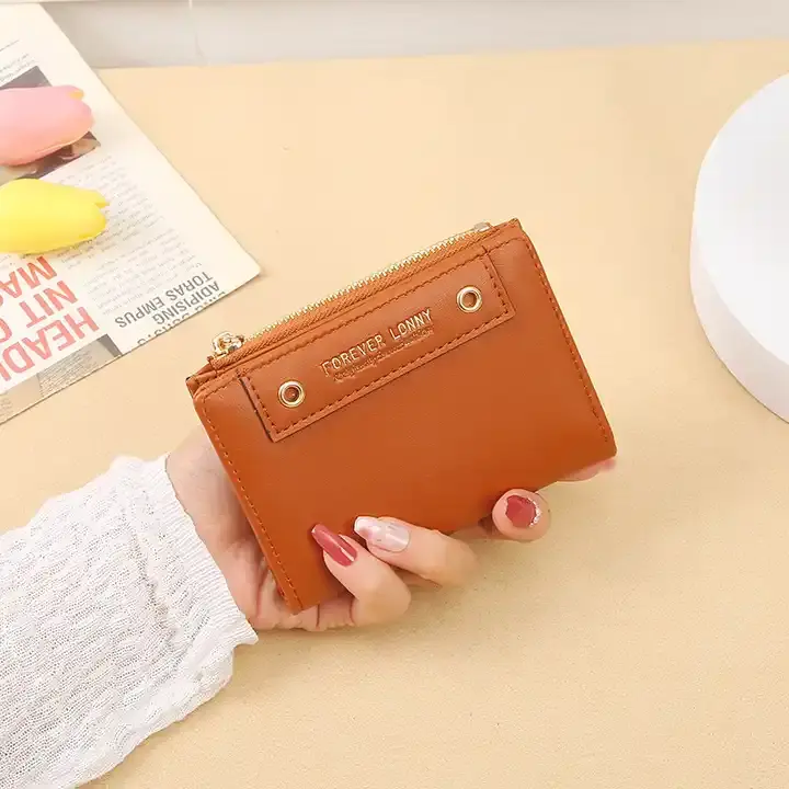 Sanchuan venda quente Atacado Nova Moda Solid Card Holder Carteiras Pequenas PU Leather Womens Wallet