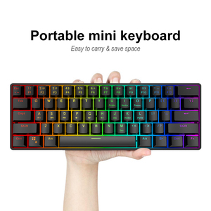 Hot Selling <strong>Keyboard</strong> White Win <strong>Key</strong> Lock <strong>Function</strong> Typewriting Gaming Red Backlit Usb Mini <strong>Keyboard</strong> - Product Image 4