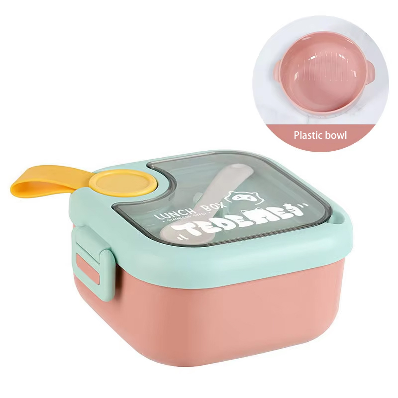 Pink-plastic lunch box (750ml)