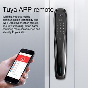 דלת פליז חשמלית מנעולים חכמים עבור דלת tuya מנעול דלת חכמה עם טביעת אצבע ושליטה מרחוק - Product Image 3