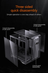 Tower Glass PC Case LED Esports Atmósfera RGB Fan ATX Gaming Computer Cases & Towers CPU Cooler para escritorio LOGOTIPO personalizado OEM y ODM - Product Image 6