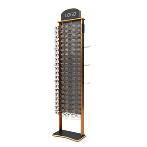 Quang học kính cửa hàng Lash khung sắt kim loại dây vàng 60 cặp chủ tầng Sunglass sàn hiển thị giá - Product Image 1