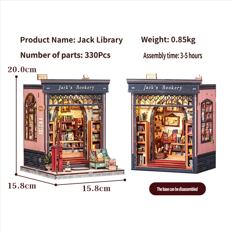 Estantería de madera - Librería de Jack