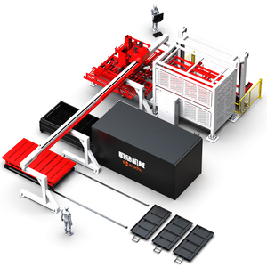 Sistema de manejo de materiales completamente automático para línea de montaje Solución de recuperación de almacenamiento eficiente Descarga de carga automática