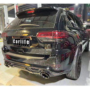 Jeep Grand Cherokee otomobil gövde kiti-2017 facelift için ön tampon ızgarası arka difüzör kaput ile SRT modeli için 2021. - Product Image 6