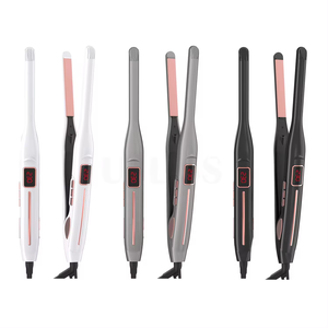 Hete Verkoop Potlood Plat Ijzer Mini 1/2 Inch Toermalijn Keramiek 2 In 1 Smalle Stijltang Kleinste Platte Ijzer Voor Kort Haar - Product Image 1